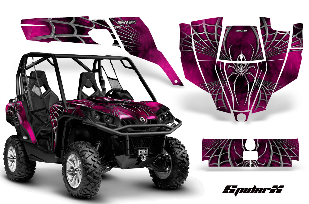 Can-Am Commander Graphics Kit SpiderX Pink